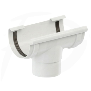 Lej spustowy PVC firmy KROP ⌀ 100 kolor biały